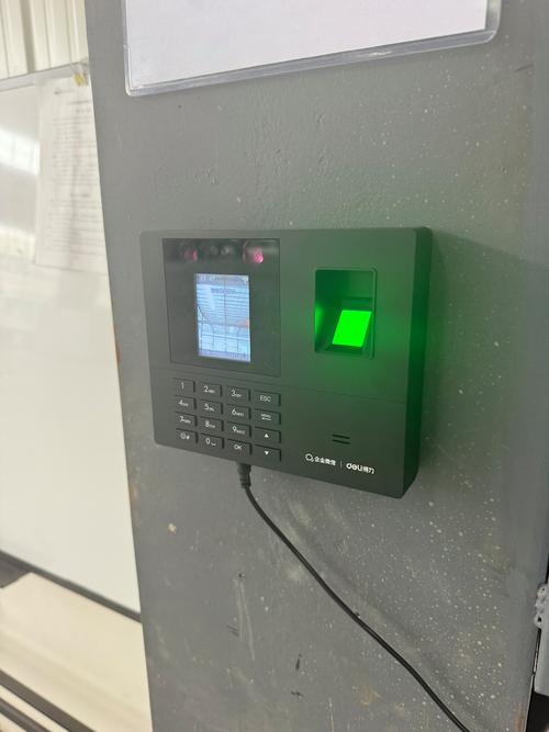 得力企业微信云考勤机34521wx打卡机手机员工上下班无线智能网络云